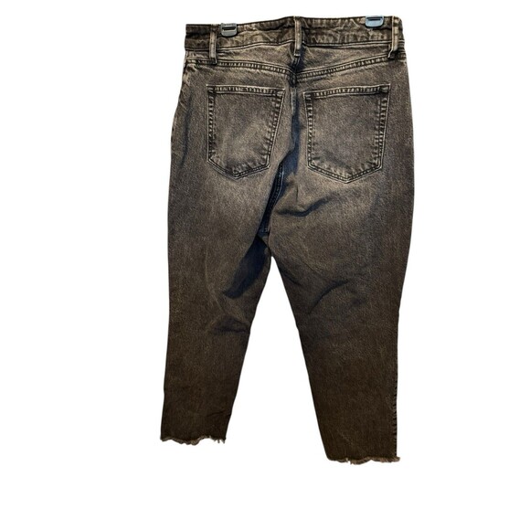 Made and Loved LOFT Jeans Women Black Curvy Straight Crop Size 2/26 High Rise - Picture 2 of 13